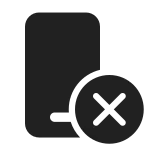 Phone Error SVG Icon